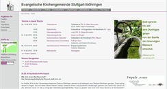 Desktop Screenshot of ev-kirche-moehringen.de